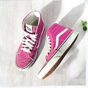 Vans Pink High-Top Sk8-Hi Sneakers